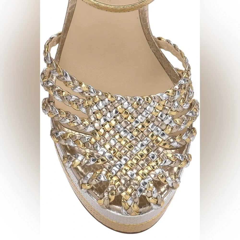 NEW Jessica Simpson Inaia Platform Sandals, Gold, Black & Orange Available, 9.5